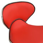 vidaXL Chaise de bureau Rouge Similicuir