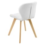 Lot de 6 chaises similicuir 81 x 57 x 49 cm blanc 03_0006790