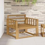 vidaXL Sofa de milieu extérieur Bois d'Acacia Massif Blanc