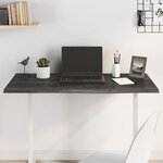 vidaXL Dessus de bureau marron foncé 100x40x2 cm bois chêne traité