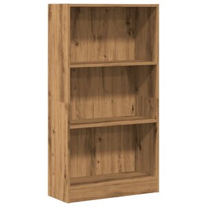 vidaXL Bibliothèque chêne artisanal 60x24x109 cm bois d'ingénierie