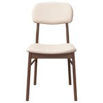 vidaXL Chaises à manger coussins 2 Pièces marron bois massif caoutchouc