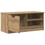 vidaXL Meuble TV chêne artisanal 80x35x36 5 cm bois d'ingénierie