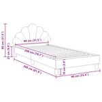 vidaXL Cadre de lit pour enfants avec tête de lit Vert Mer 80 x 200 cm