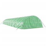 vidaXL Serre avec cadre en acier vert 90 m² 18x5x2 3 m