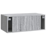 vidaXL Meuble TV mural 78 5 x 41 x 30 cm Sonoma gris Bois d'ingénierie
