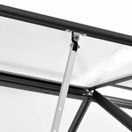 vidaXL Serre avec cadre de base Anthracite Aluminium 9 31 m²