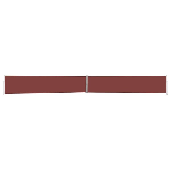 vidaXL Auvent latéral rétractable de patio 140x1200 cm Marron