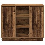 vidaXL Buffet LED Bois ancien 90 x 32 x 75 cm Bois d'ingénierie