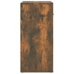 vidaXL Buffet Chêne fumé 80x33x70 cm Bois d'ingénierie