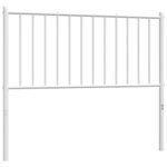 vidaXL Tête de lit de remplacement métal blanc 100 cm