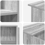 vidaXL Bureau de réception sonoma gris 100x50x103 5 cm bois ingénierie