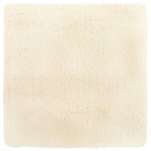 vidaXL Tapis Shaggy à poils longs NAVARRA crème 200x200 cm polyester