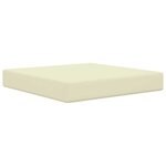 vidaXL Coussin de canapé d'extérieur 3 Pièces Crème Polyester