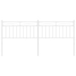 vidaXL Tête de lit métal blanc 180 cm