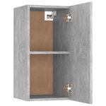 vidaXL Meuble TV Gris béton 30 5x30x60 cm Bois d’ingénierie