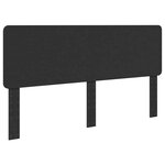 vidaXL Tête de lit Chêne noir 200 cm Bois d'ingénierie