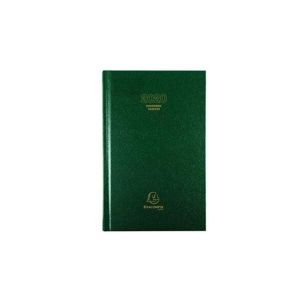 Agenda 11x17 Couronne, travers horaire 1 jour, coloris assortis – Lot de 3