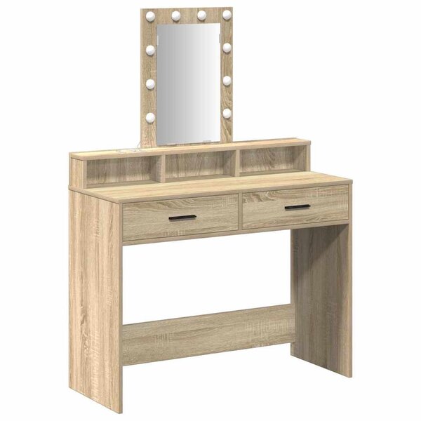 vidaXL Table de Toilette Marron 100 x 41 x 140 cm Bois d'ingénierie