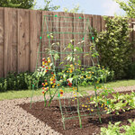 vidaXL Treillis de jardin pour plantes grimpantes forme de A acier