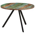 vidaXL Table à manger 110x75 cm Bois massif de récupération