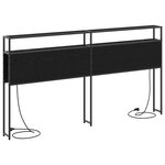vidaXL Tête de lit de rangement Chêne Noir 180 cm Bois d'ingénierie
