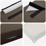 vidaXL Tête de lit capitonnée Marron et Taupe 160 cm Pin massif