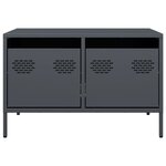 vidaXL Meuble TV anthracite 68x50x43 5 cm acier laminé à froid