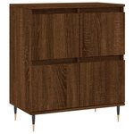 vidaXL Buffet Chêne marron 60x35x70 cm Bois d'ingénierie