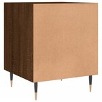 vidaXL Table de chevet chêne marron 40x40x50 cm bois d’ingénierie