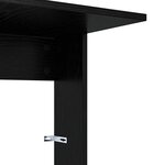vidaXL Table d'appoint Chêne noir 40 x 38 x 62 5 cm Bois d'ingénierie