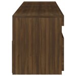 vidaXL Meubles TV avec lumières LED 2 Pièces Chêne marron 75x35x40 cm