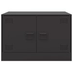 vidaXL Table basse noir 67x50x44 cm acier