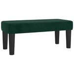 vidaXL Sommier à lattes de lit avec matelas vert foncé 120x190 cm