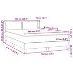 vidaXL Sommier à lattes de lit avec matelas rose 160x210 cm velours