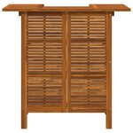 vidaXL Table de bar 110 x 50 x 105 cm Bois d'acacia massif