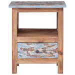 vidaXL Table de chevet 41x30x50 cm bois d'acajou massif