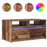 vidaXL Table basse Bois ancien 90 x 50 x 45 cm Bois d'ingénierie