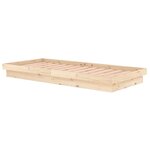 vidaXL Cadre de lit Bois massif 90x200 cm