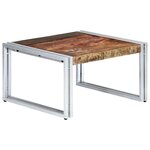 vidaXL Table basse 60 x 60 x 35 cm Bois de récupération massif