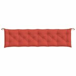 vidaXL Coussins de banc de jardin lot de 2 rouge mélangé tissu
