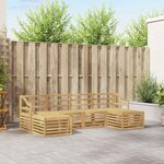 vidaXL Ensembles de canapés 6 Pièces Blanc Bois d'Acacia Massif