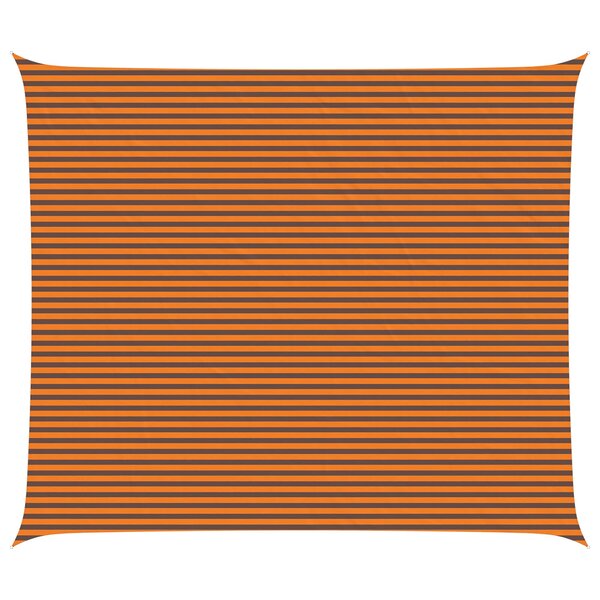 vidaXL Voile d'ombre Orange et marron 6 x 7 m 100   polyester Oxford