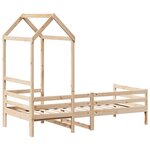 vidaXL Lit de jour avec toit sans matelas 80x200 cm bois massif