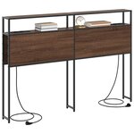 vidaXL Tête de lit de rangement Chêne marron 140 cm Bois d'ingénierie