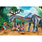 PLAYMOBIL 71819 - Brachiosaure avec explorateurs et aéroglisseur