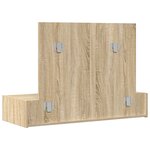 vidaXL Table de Maquillage Suspendue Chêne Sonoma 100x40x70 cm