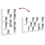 vidaXL Bibliothèque blanc 72x20x120 cm bois d'ingénierie