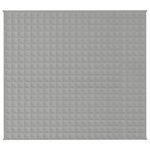 vidaXL Couverture lestée Gris 200x220 cm 9 kg Tissu