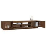 vidaXL Ensemble de meubles TV avec lumières LED 2 Pièces Chêne marron